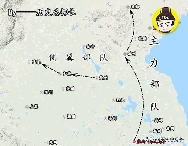地图上的战争：两路大军征讨南北各地，朱元璋在应天称帝